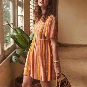 Anthropologie x Sezane Robe Magda Striped Dress